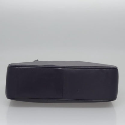 Prada Hand Bag Leather Purple Auth