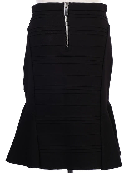 Excellent Maje Black Female Skirt Size M Pleated Flared Hem