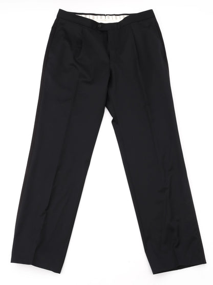 Perfect Ermenegildo Zegna Black Wool Suit Size XL for Men