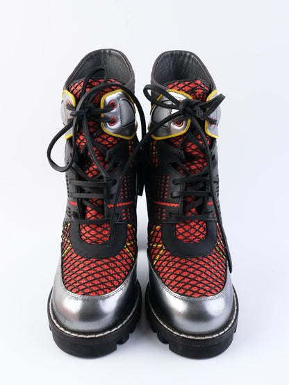 Louis Vuitton WomenÕs High-Heeled Platform Boot Size 38 Excellent