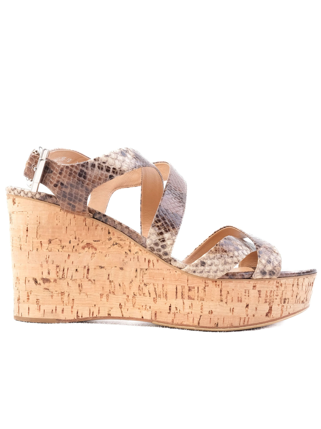 Excellent Salvatore Ferragamo Wedge Sandals Leather Size 39