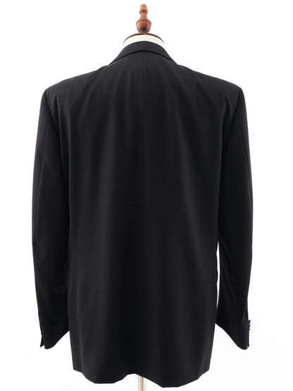 Perfect Ermenegildo Zegna Black Wool Suit Size XL for Men