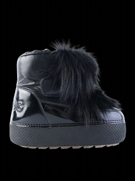 Excellent Jog Dog Kids Winter Boots Black Leather Size 34