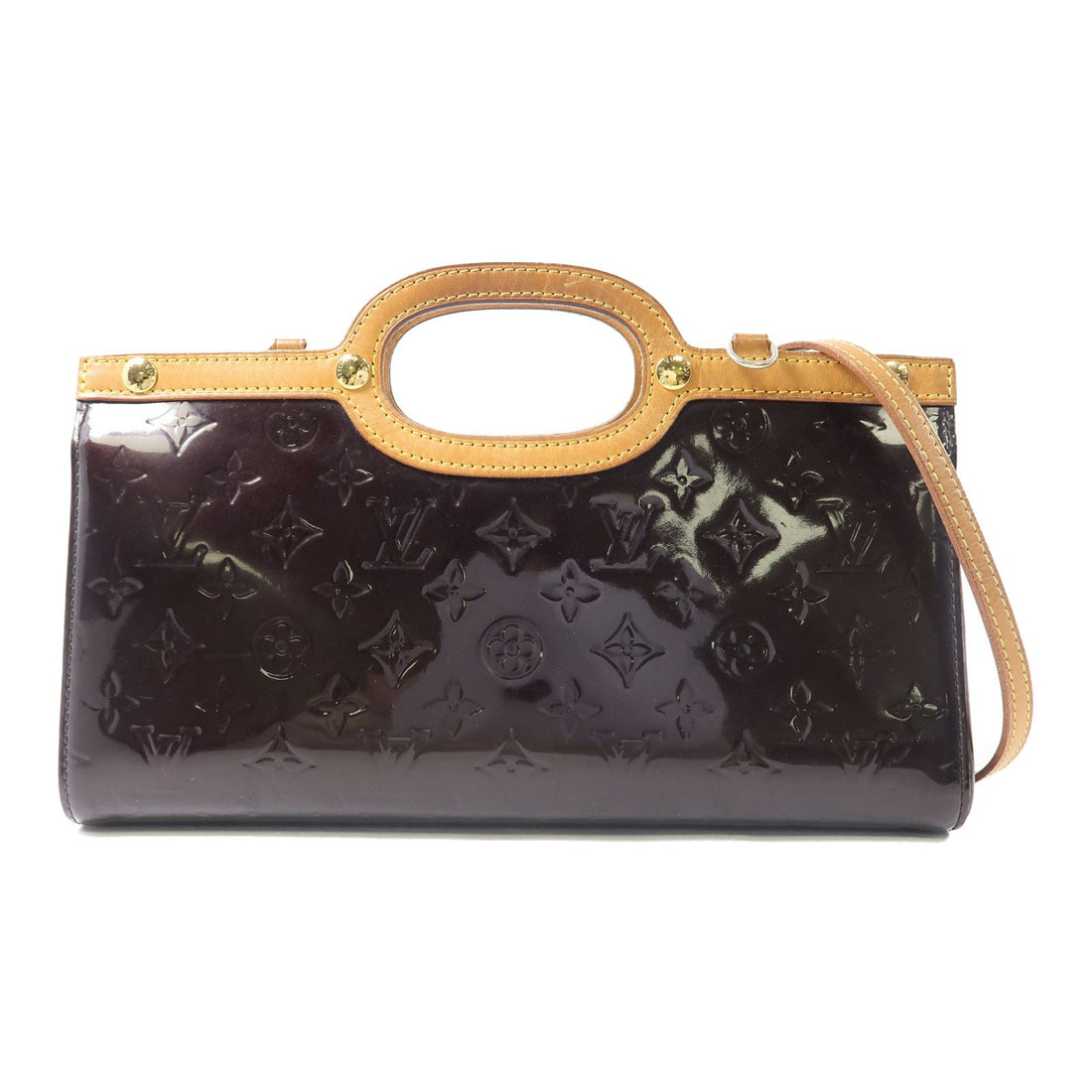 Louis Vuitton Vernis Roxbury Drive Gold Hand-ground Shoulder Bag Sake Red Red Dark Red 2way Shoulder Bag M 9199