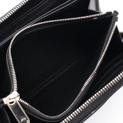 Louis Vuitton Zippy Wallet Black Around Long Wallet M 61867
