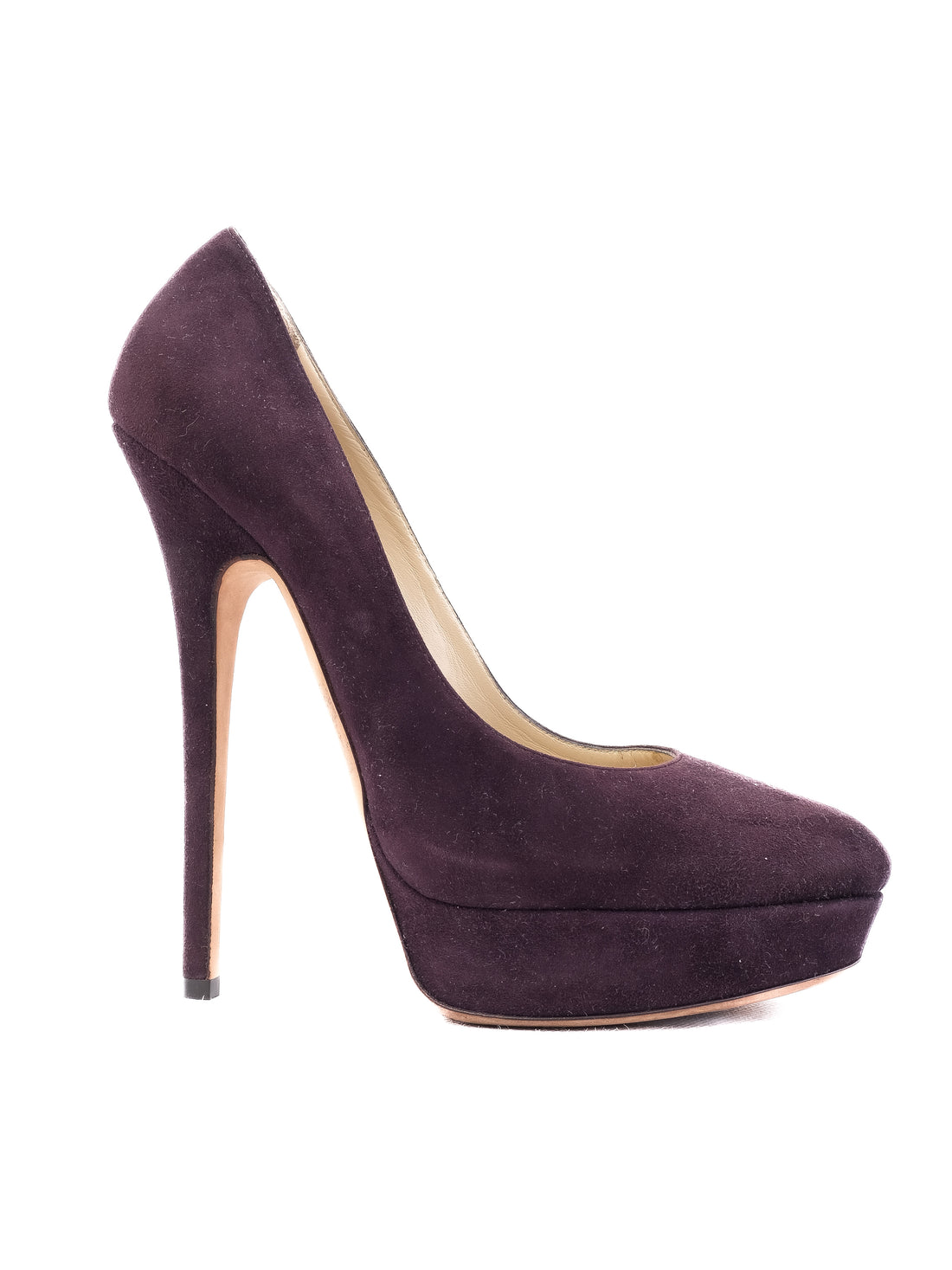 Perfect Jimmy Choo Purple Leather High Heeled Pumps Size 40