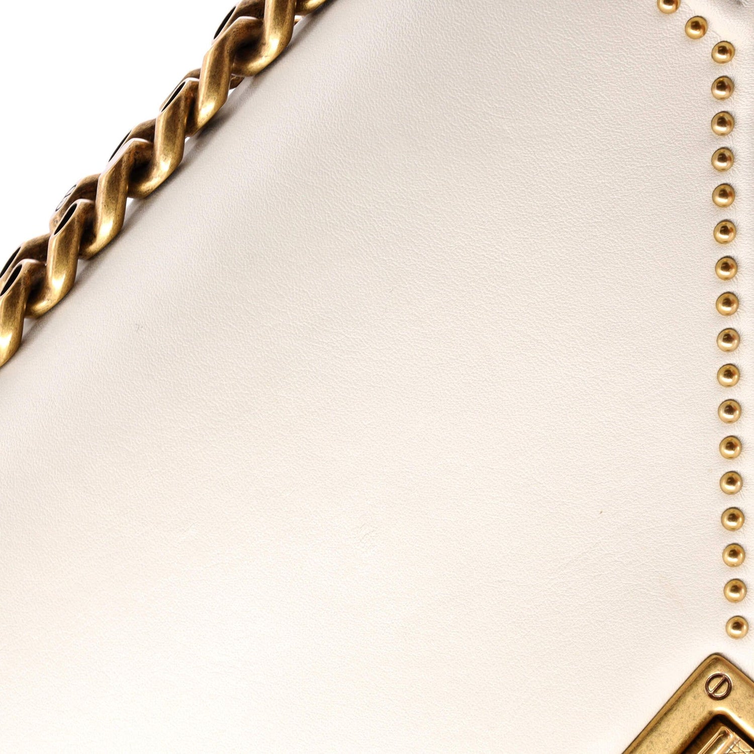 Christian Dior Diorama Flap Bag Studded Leather Small