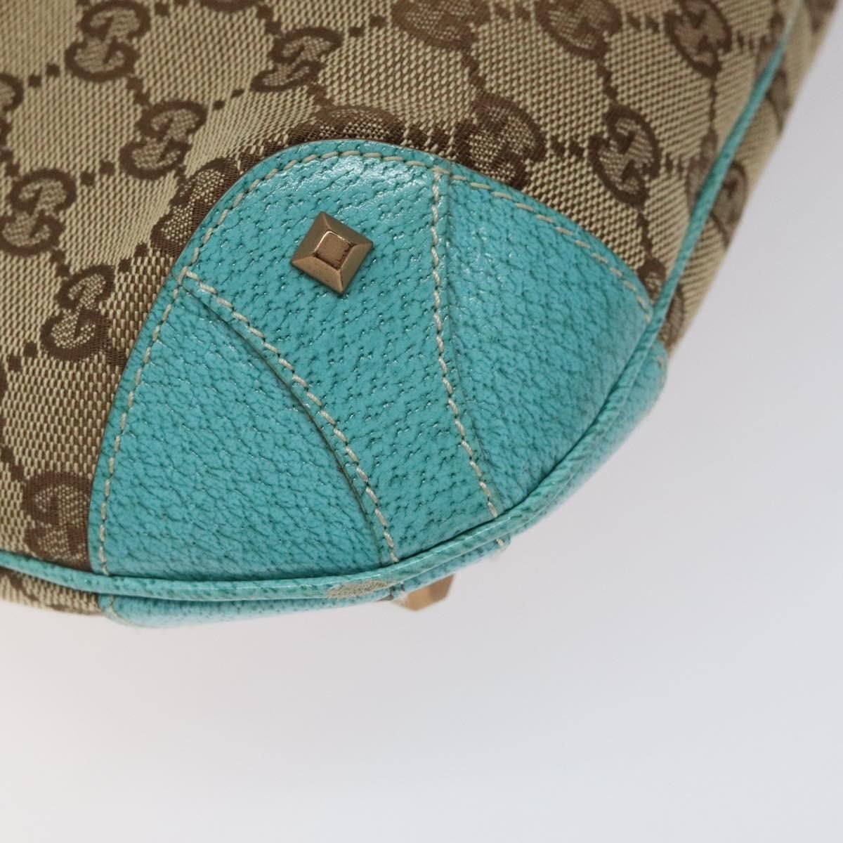 Gucci Jackie Gg Canvas Shoulder Bag Beige 120888 Auth