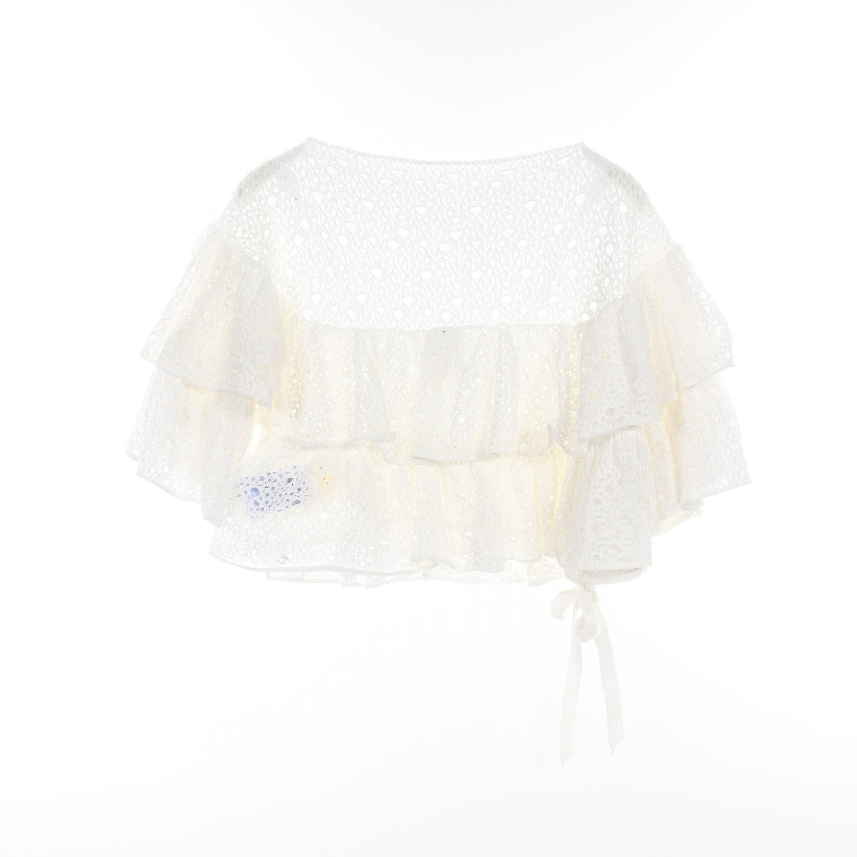 Chanel White T-shirt Cotton Nylon P 43385k 04388