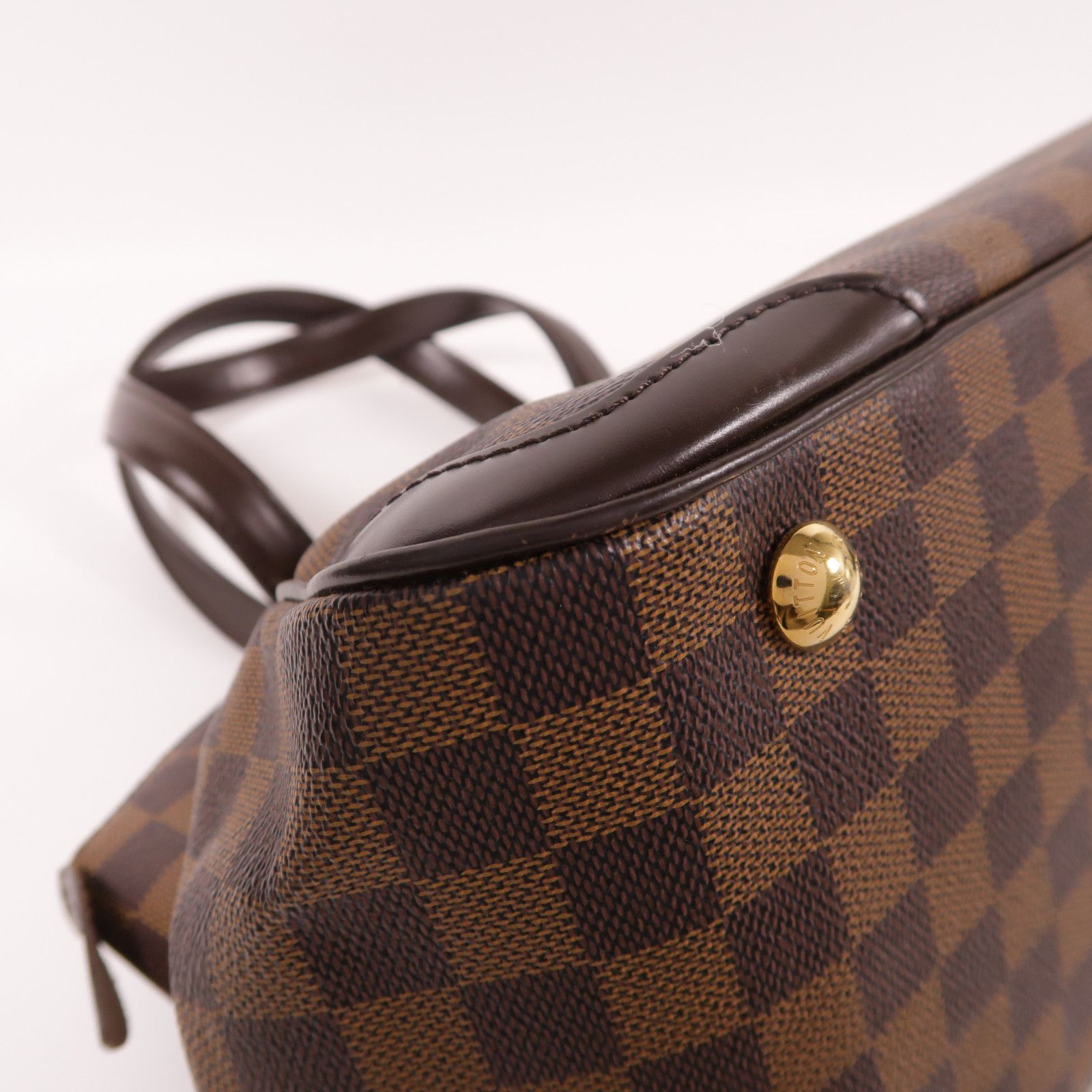 Louis Vuitton [special] [offer] Damier Verona Pm Gold Buckle Shoulder Bag Brown Ebene Brown Shoulder Bag N 41117