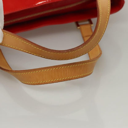 Louis Vuitton Vernis Houston Hand Bag Red M 91092 Lv Auth