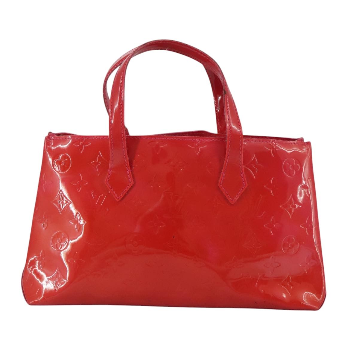 Louis Vuitton Vernis Wilshire Pm Hand Bag Rose Pop M 93643 Auth