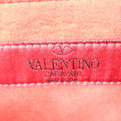 Valentino Cowhide Leather 2Way Shoulder Bag Hand-handed Shoulder Bag 2way Shoulder Bag Black Calfskin (cowhide)