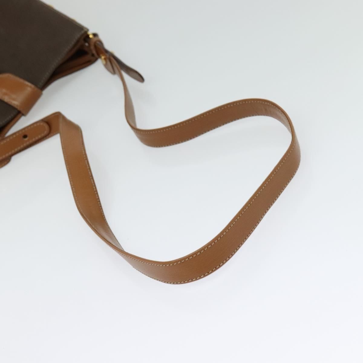 Loewe Velazquez Shoulder Bag Leather Brown Gold Auth
