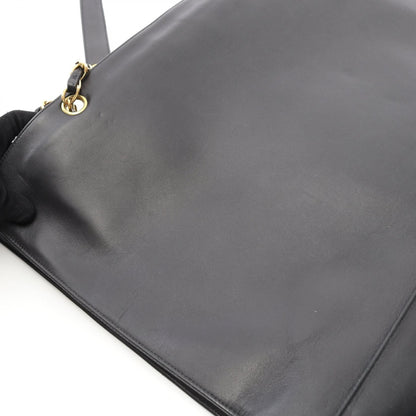 Chanel Black Deca Coco Mark Tote Bag Lambskin (sheep Leather)
