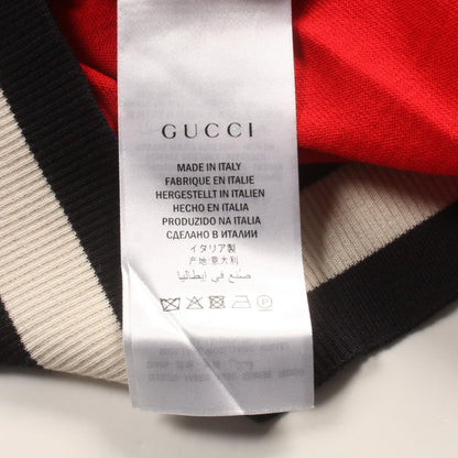 Gucci Cardigan Red Navy White Wool 474319