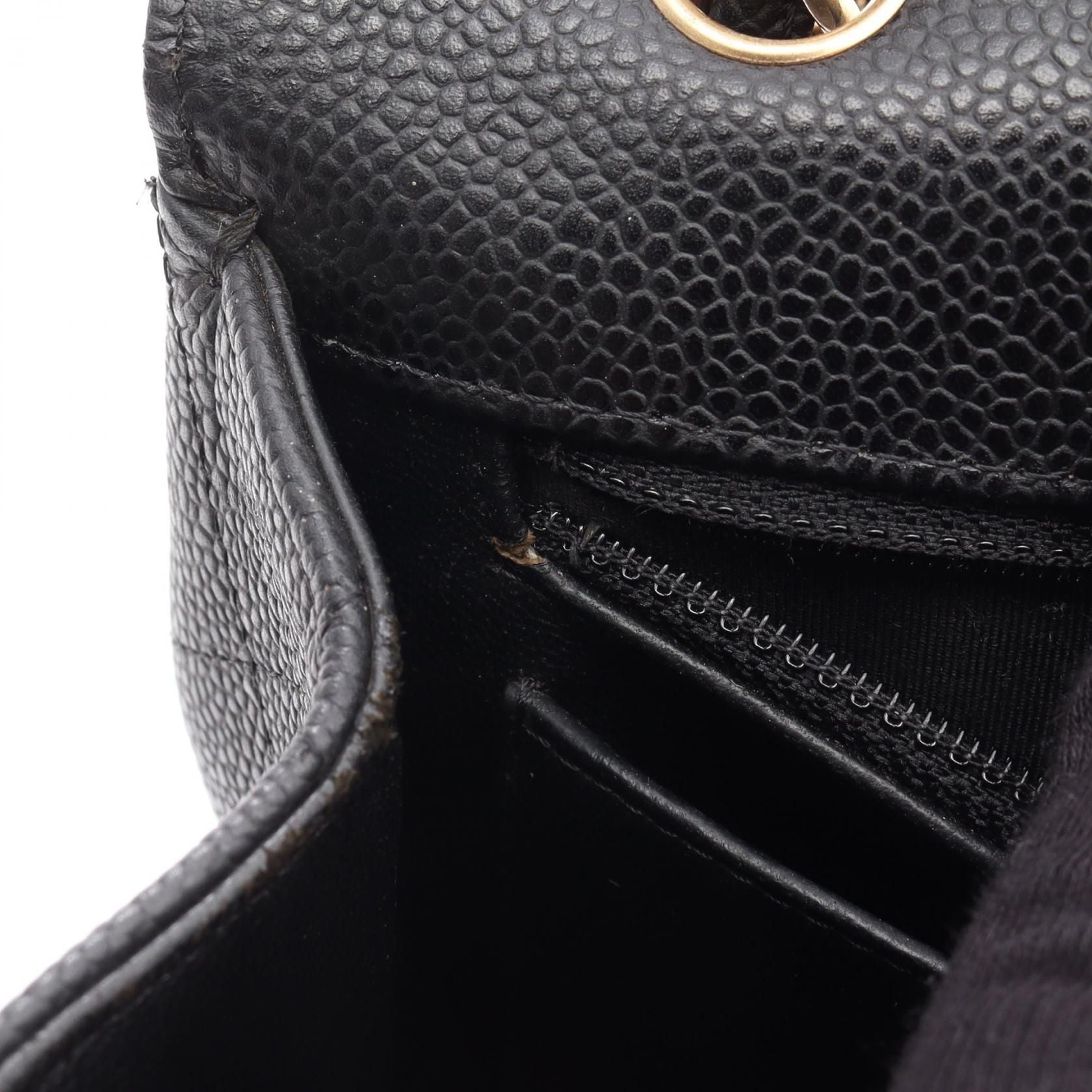 Chanel Black Big Matelasse 34 Shoulder Bag Calfskin (cowhide)