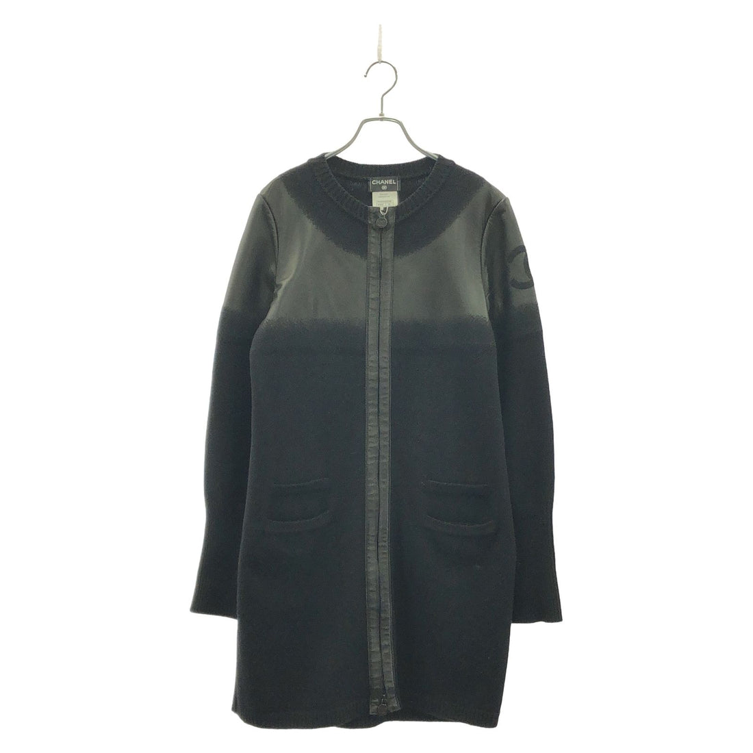 Chanel Black Long Cardigan Wool P 44562w 05188