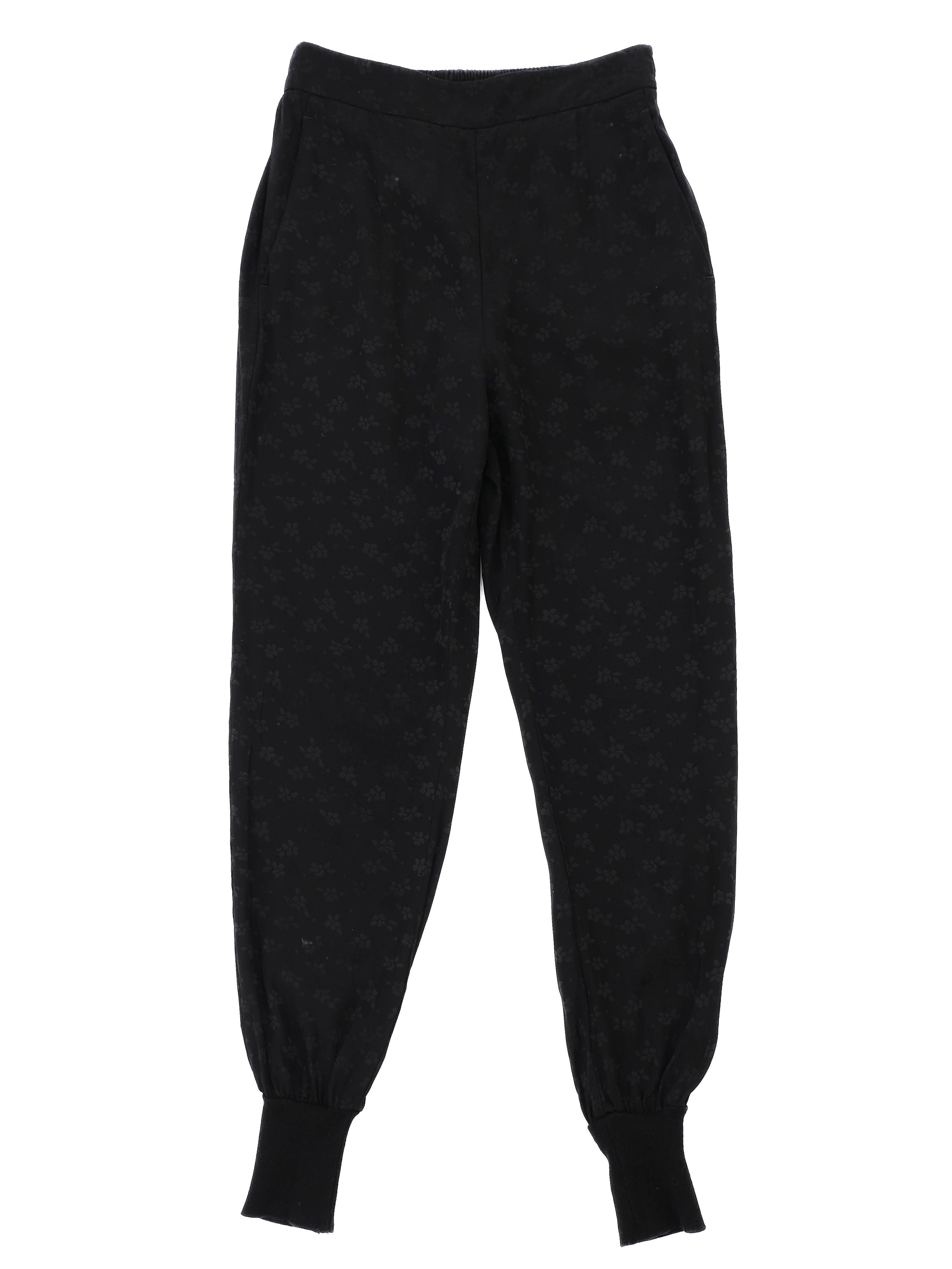 Excellent Stella McCartney Black Viscose Sweatpants Size XS