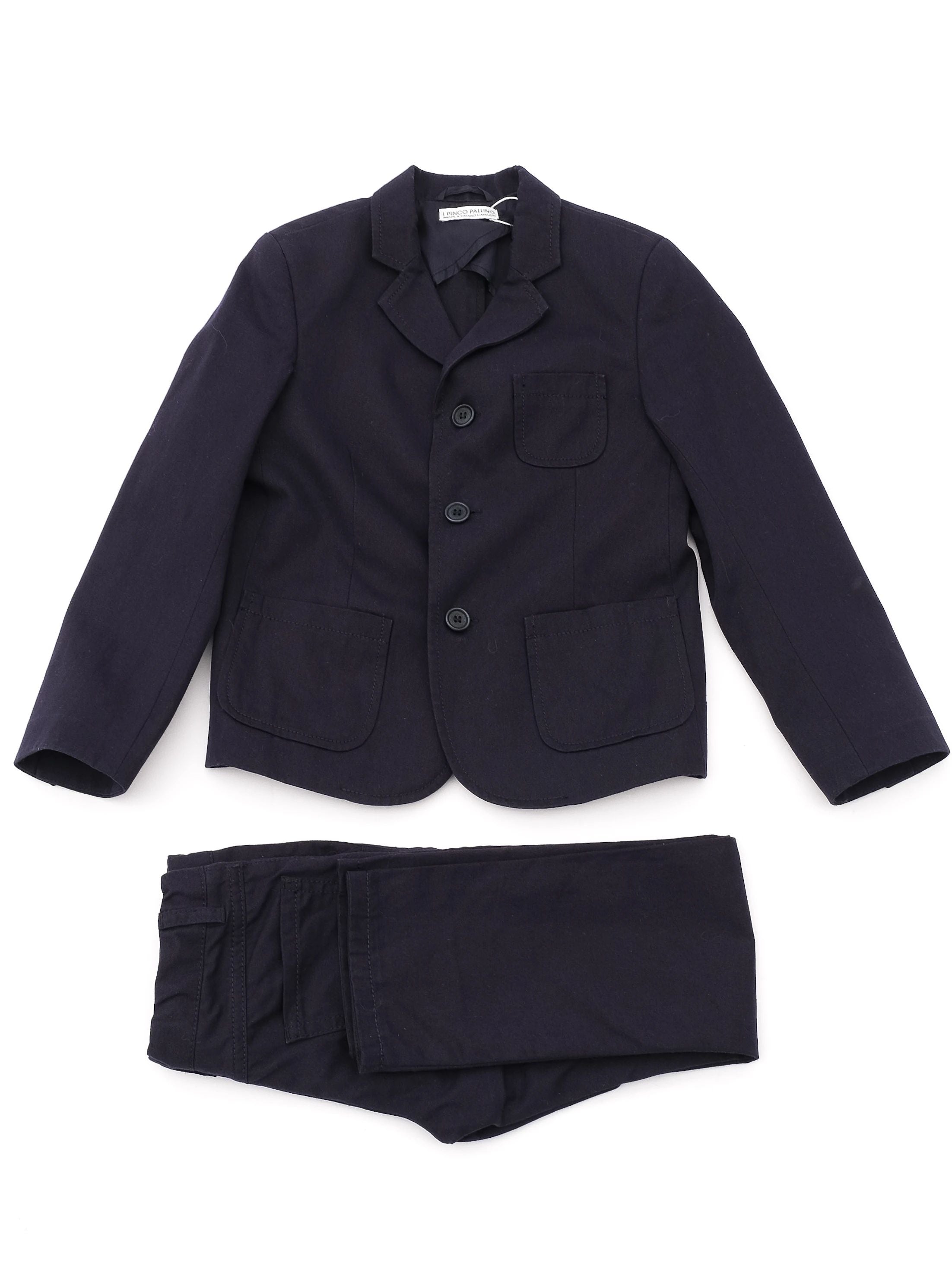 Excellent Navy Blue Suit for Kids - Jacket &amp; Pants Set