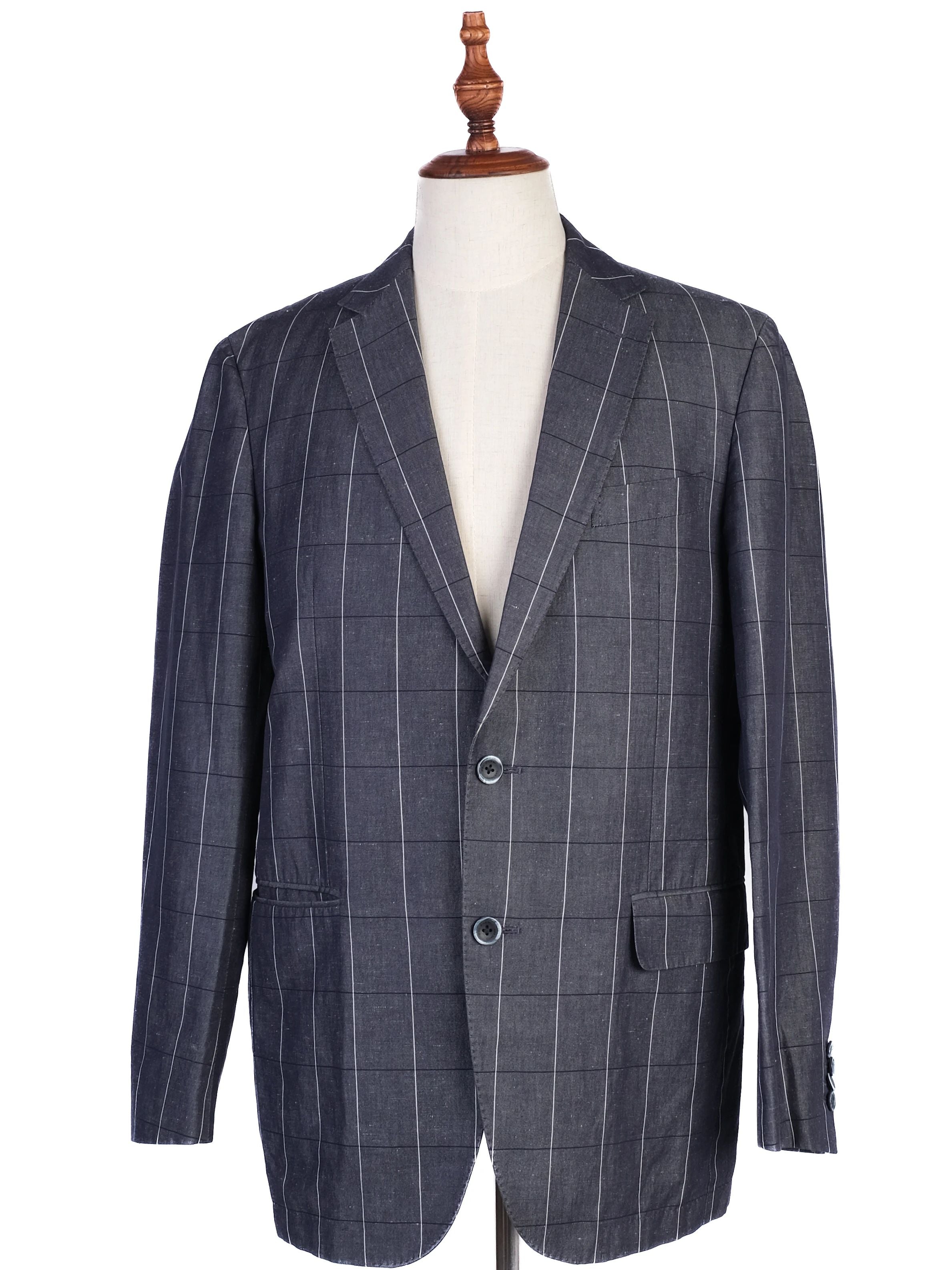 Excellent Pal Zileri Gray Plaid Blazer Combined MenÕs Size