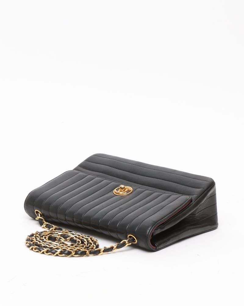 Chanel Circle Cc Horizontal Single Flap Crossbody Bag