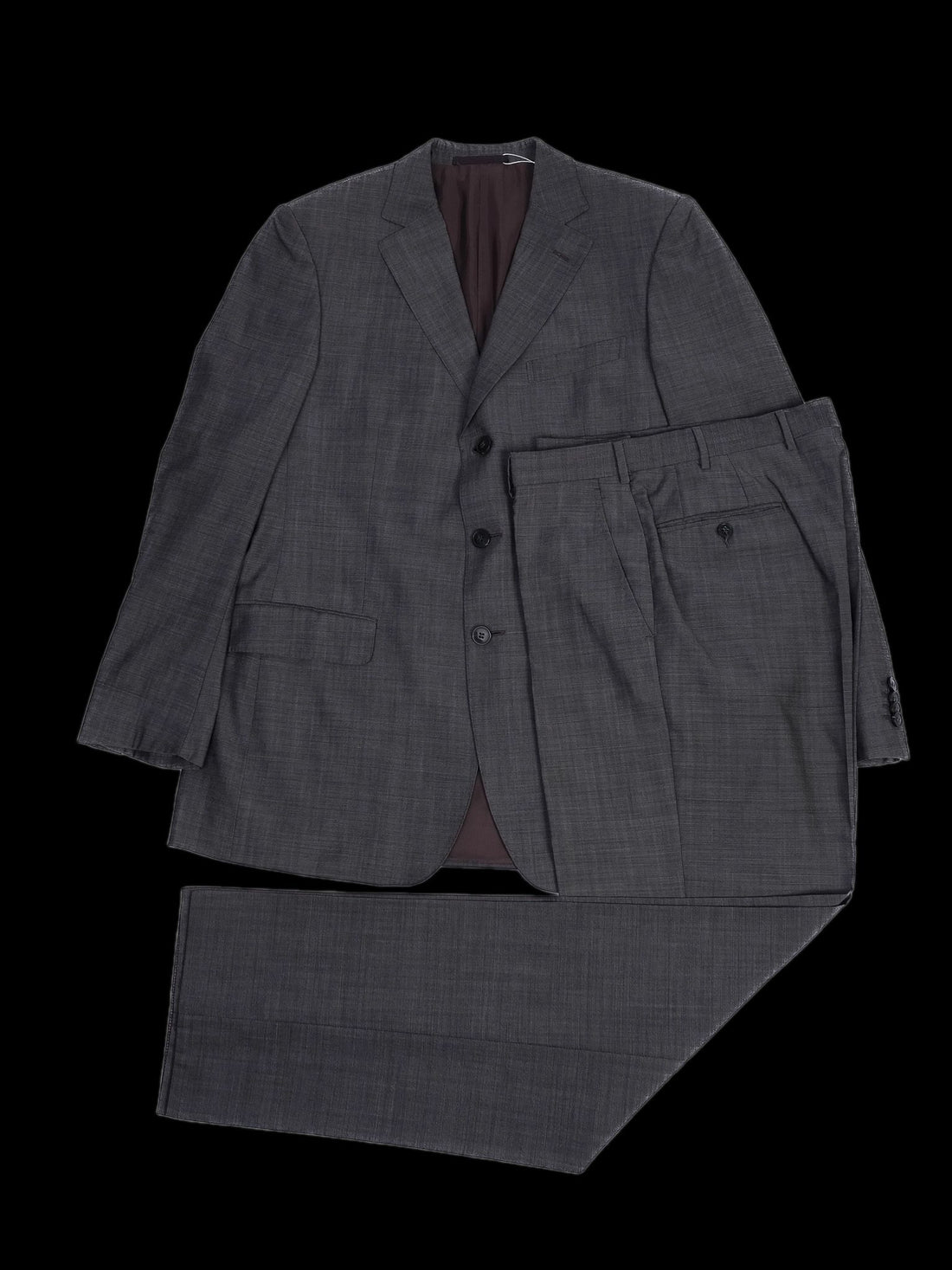 Excellent Ermenegildo Zegna Gray Wool Suit XL