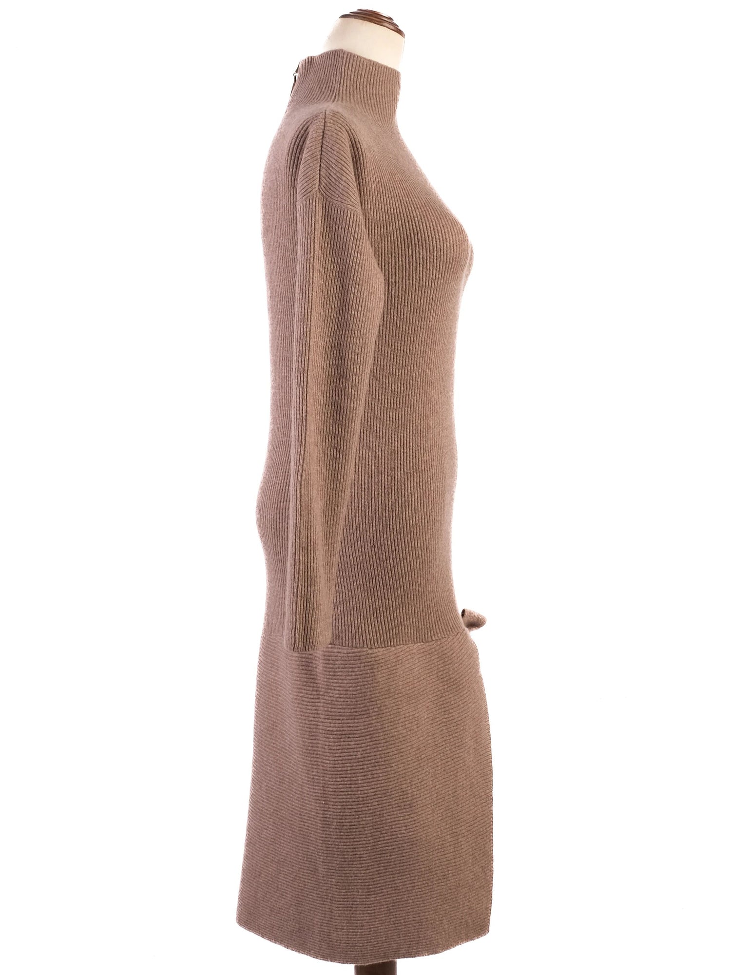 Perfect Brunello Cucinelli Orange Cashmere Dress Size S