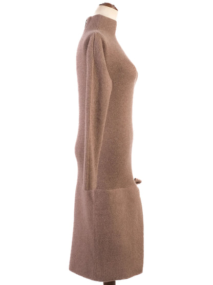 Perfect Brunello Cucinelli Orange Cashmere Dress Size S