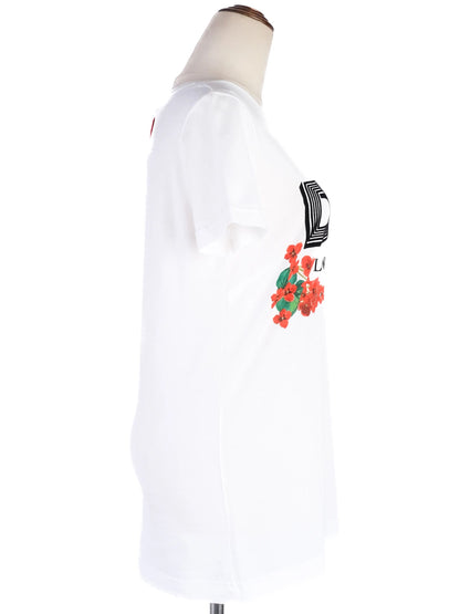 Excellent Dolce Gabbana White T-Shirt D&amp;G LOVE IS LOVE Size M