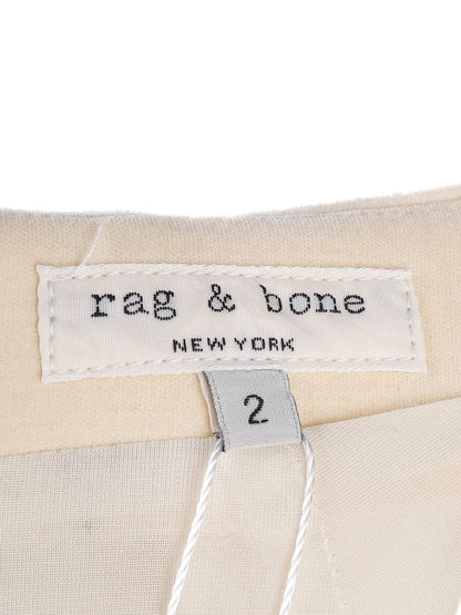 Average Rag&amp;Bone Yellow Wool Dress XS with Textured Panels