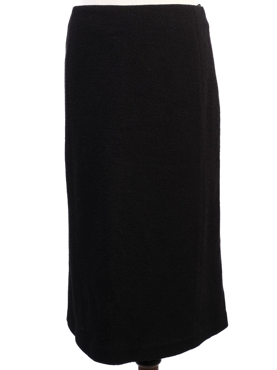 Excellent Moschino Black Wool Pencil Skirt Size M