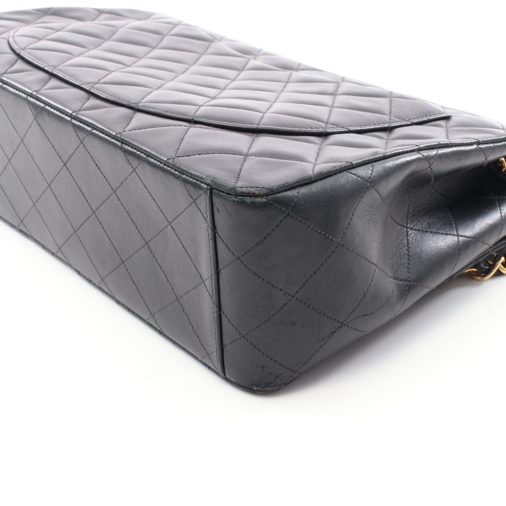 Chanel Maxi XL Turnlock Half Flap, Lambskin Quilted