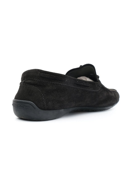 Excellent Moreschi Black Leather Loafers with Bow Detail Size 41.5