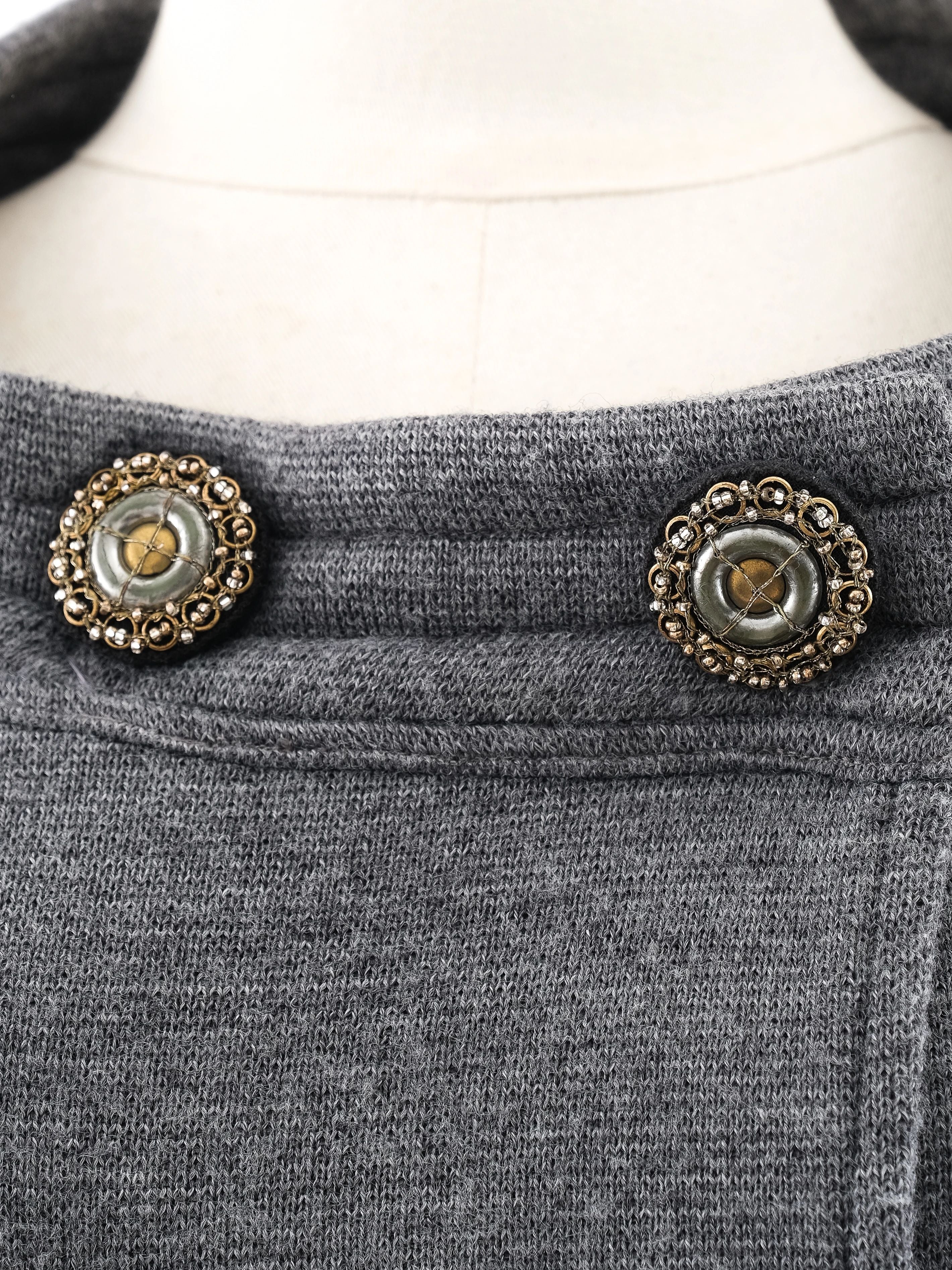 Excellent Class Roberto Cavalli Gray Wool Women&