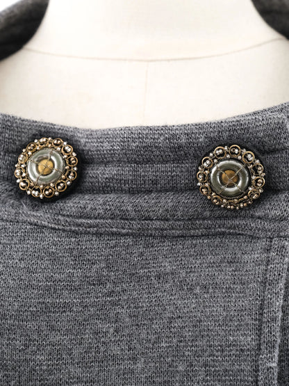 Excellent Class Roberto Cavalli Gray Wool Women&