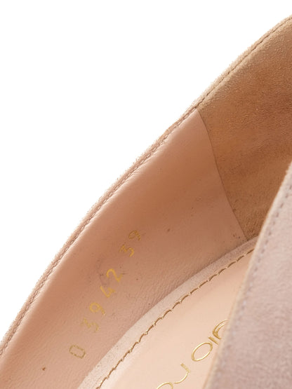 Excellent Sergio Rossi White Leather High-Heeled Shoes for Women
