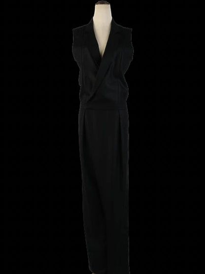 Excellent J Brand Black Sleeveless Jumpsuit Size M Triacetate