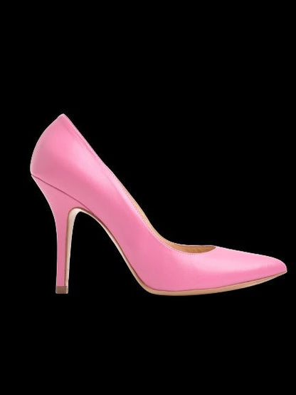 Good Alessandro Pink Leather High-Heeled Shoes Stiletto Size N/A