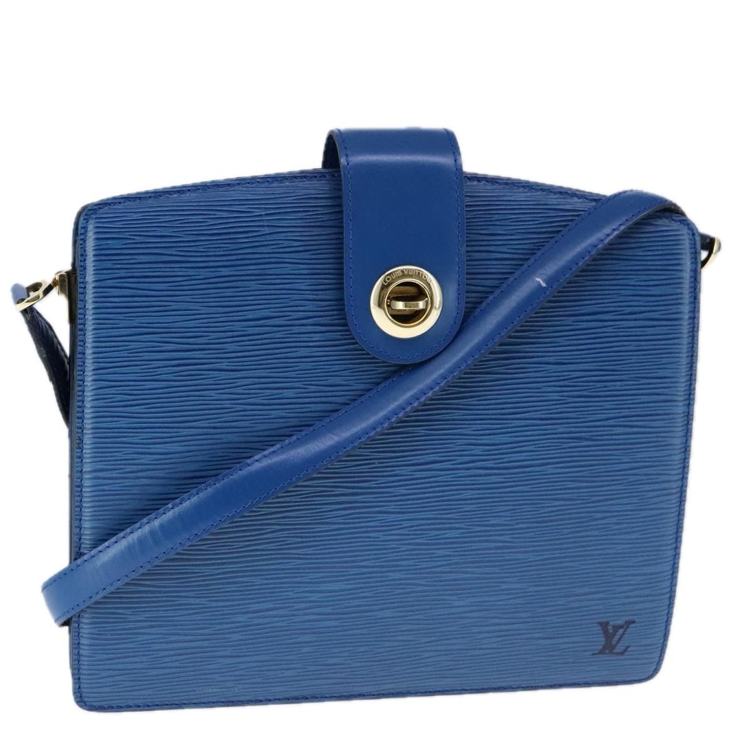 Louis Vuitton Epi Capuchin Shoulder Bag Blue M 52345 Lv Auth