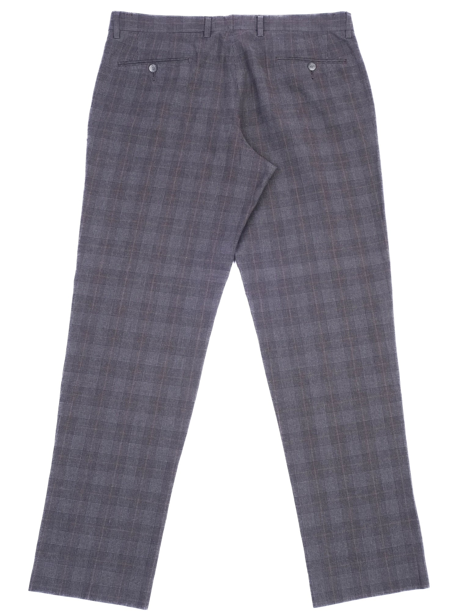 Excellent Dolce Gabbana Gray Plaid Trousers Cotton XXL