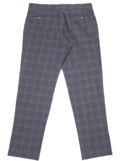 Excellent Dolce Gabbana Gray Plaid Trousers Cotton XXL