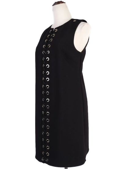 Excellent Elisabetta Franchi Black Sleeveless Dress Size M