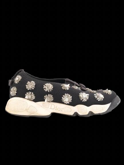 Dior Black Fabric Sneaker with Decorative Elements Size 36