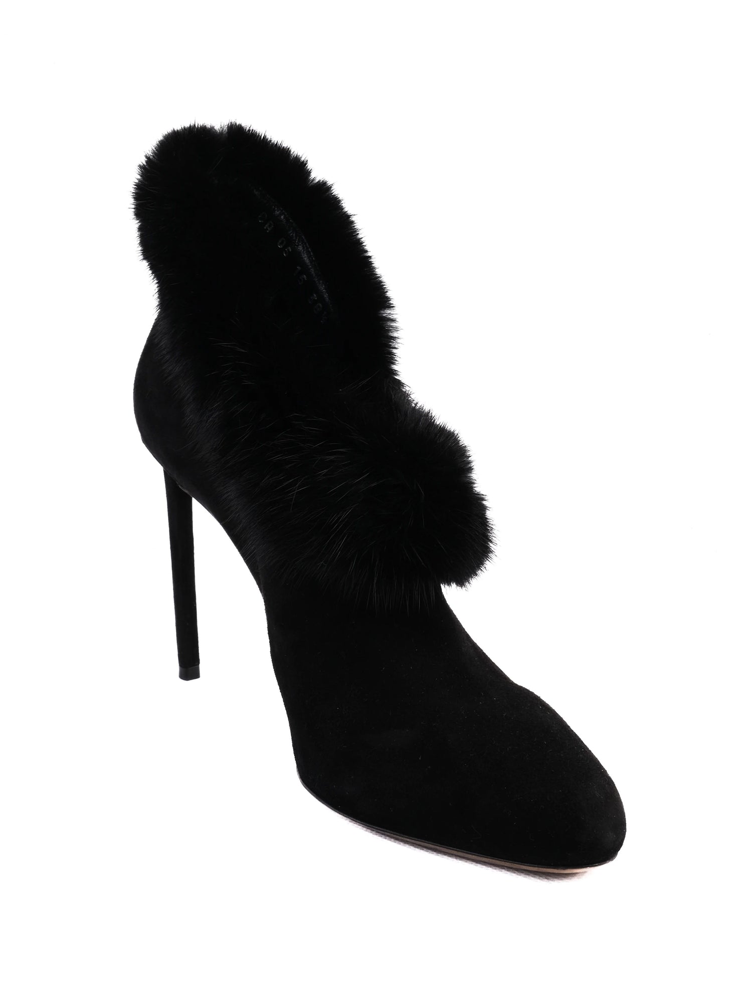 Excellent Dior Black Leather High-Heeled Shoes Size 38.5