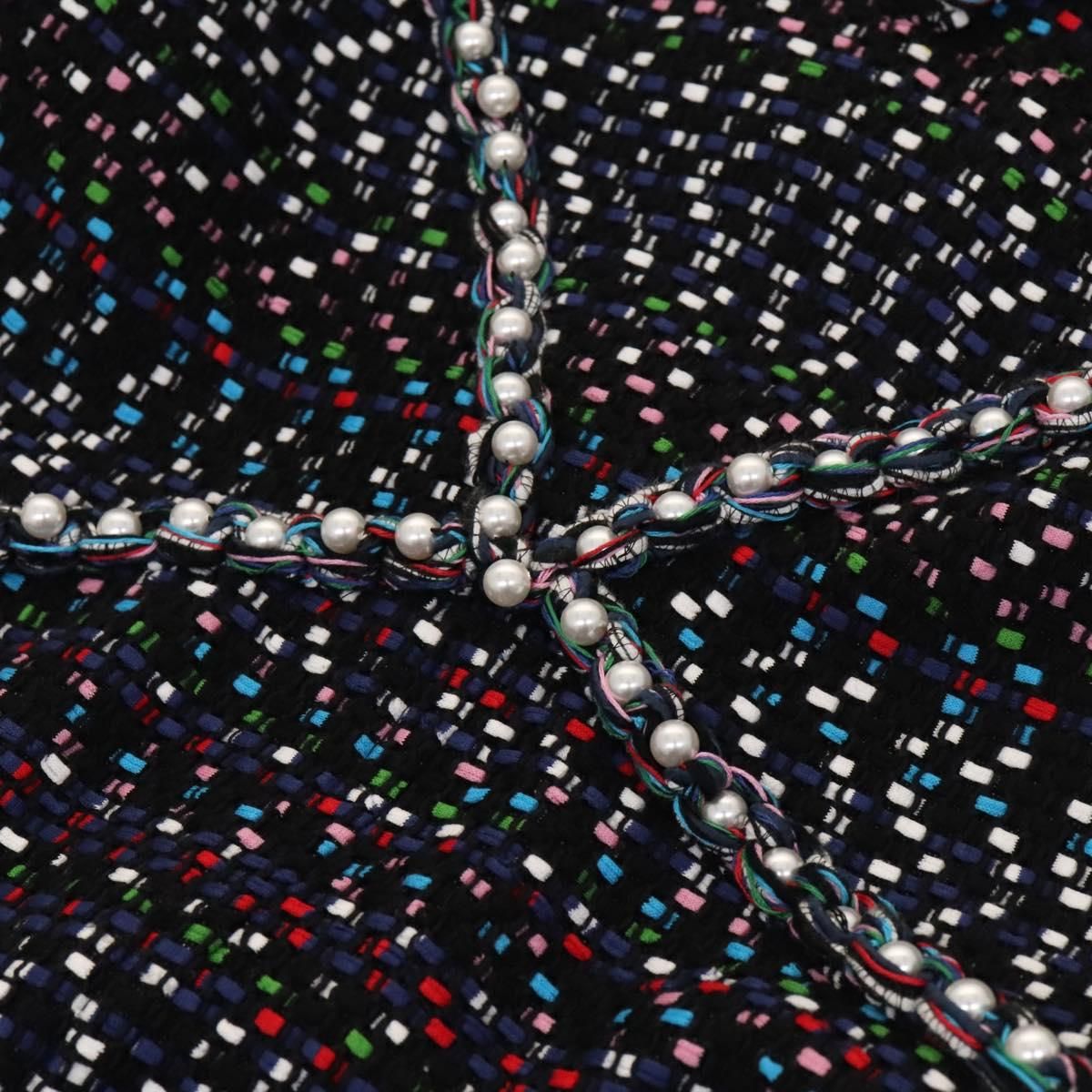 Chanel One Piece Tweed Navy Cc Auth