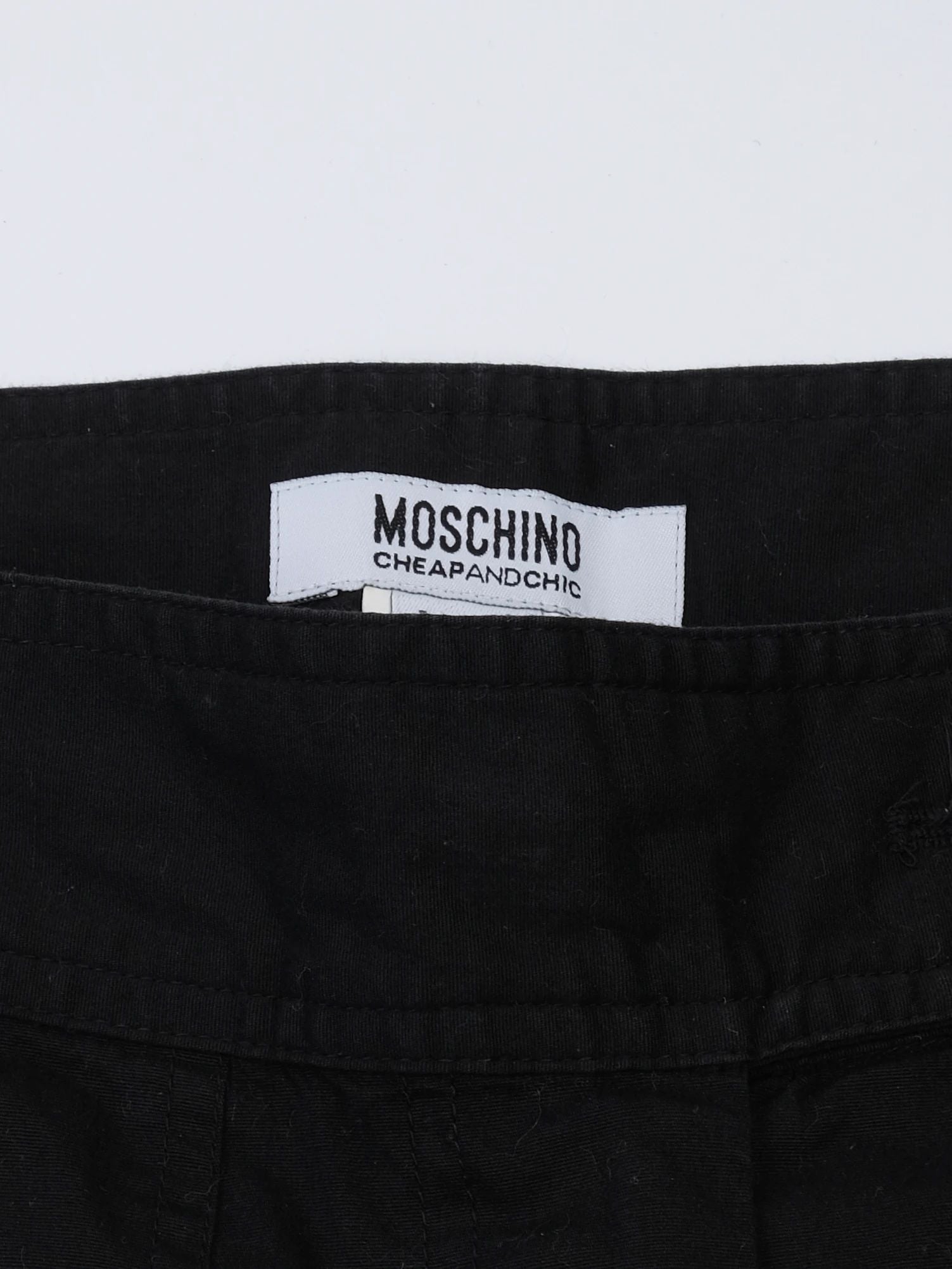 Excellent Moschino Cheap and Chic Black Cotton Pants Size M