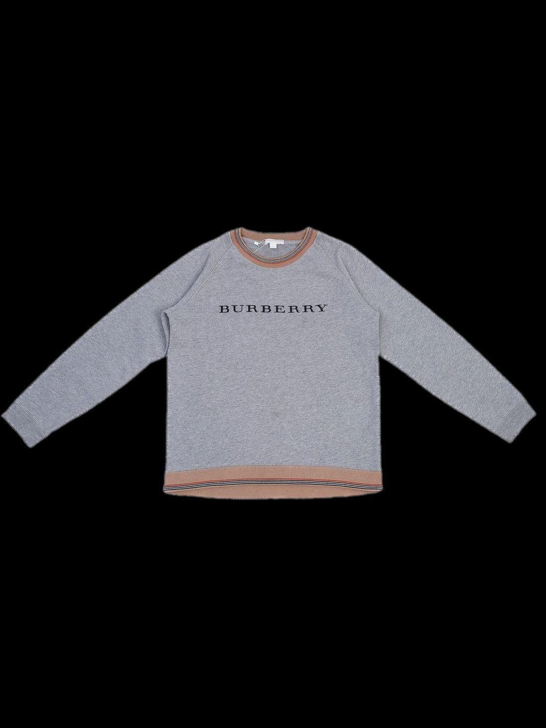 Excellent Burberry Kids Sweatshirt Gray Wool Size 12