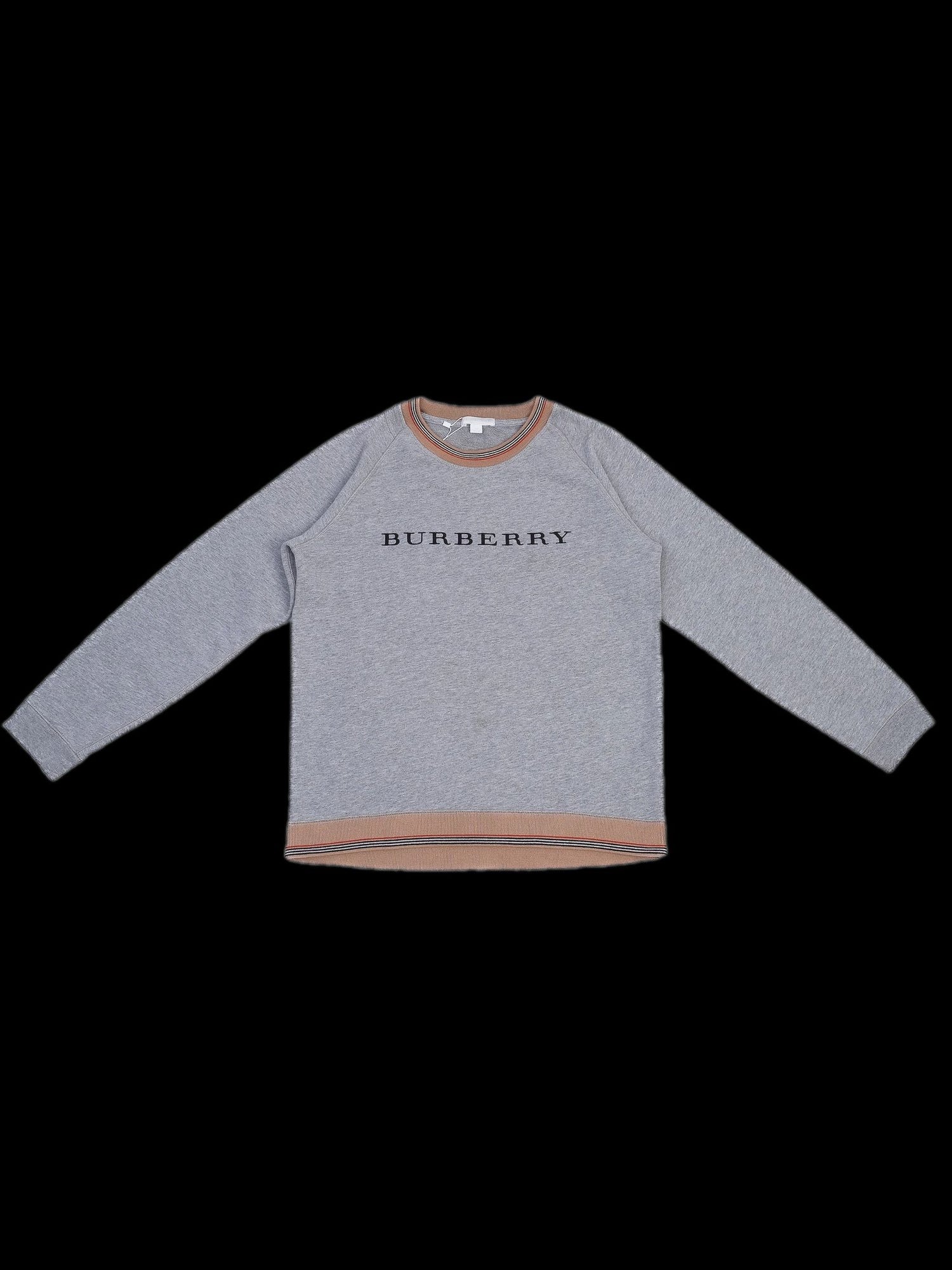 Excellent Burberry Kids Sweatshirt Gray Wool Size 12
