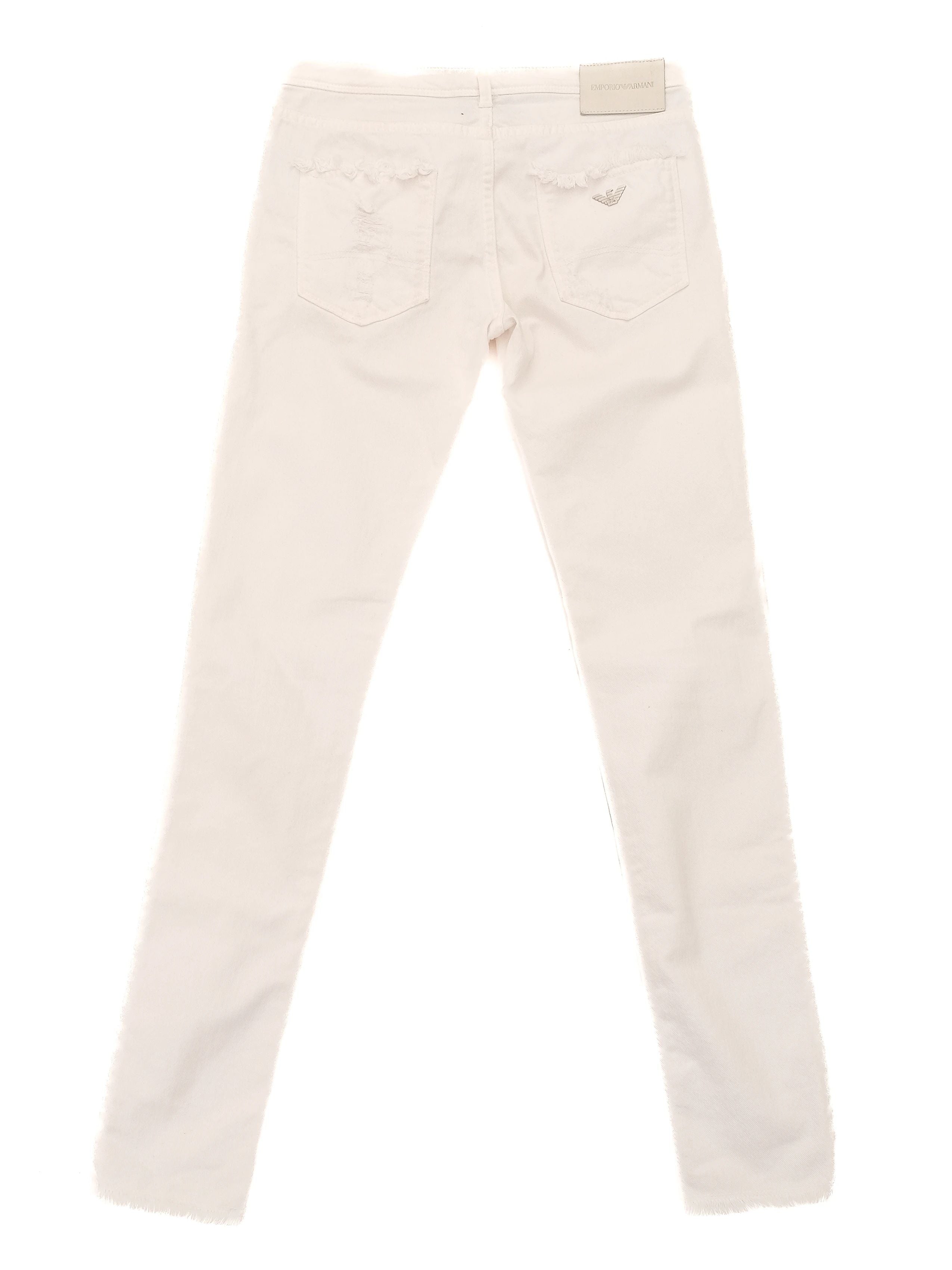 Excellent Emporio Armani Distressed White Jeans for Kids Size S